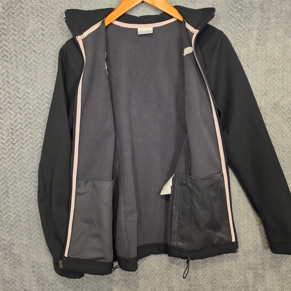 Columbia Omni-Shield Softshell Jacket Black Pink Ribbon Breast Cancer Womens M - Picture 9 of 10